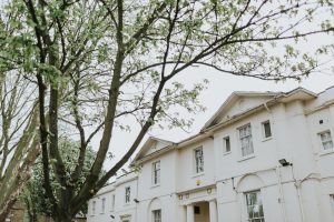 London Wedding in Walthamstow_Bride and Groom Portraits at Gods Own Yard and the Walthamstow Village_Alternative Wedding Photographer