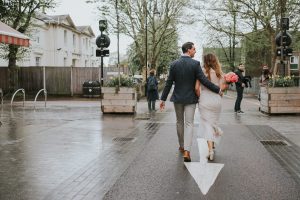 London Wedding in Walthamstow Orford House_Bride and Groom Portraits at Gods Own Yard and the Walthamstow Village_Alternative Wedding Photographer