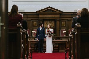 Islington town Hall and Hoxton The Beagle Winter wedding, London Alternative Wedding Photography