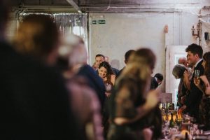 Bride and Groom at One Friendly Place London.