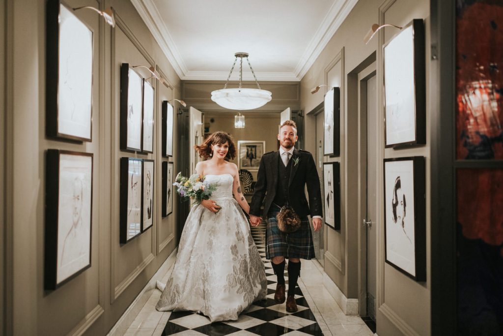 London Claridge's Intimate Wedding / Alternative Wedding Photographer 