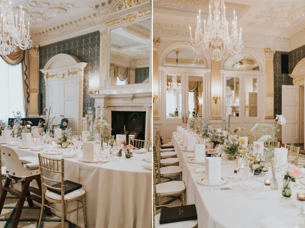 Art Deco wedding styled room