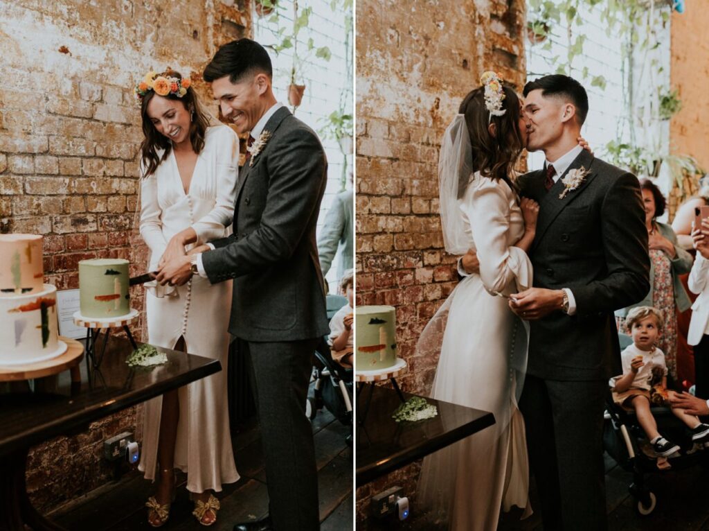 Cutting of the cake-Clapton Country Club Wedding Photographer_The Department of Life Wedding